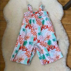 Janie and Jack Floral Jumpsuit